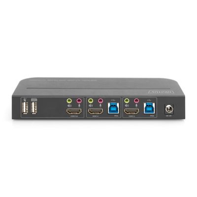 14. Digitus Przełącznik KVM, 2 x 1 HDMI, wyjście HDMI, USB, 4K x 2K przy 60 Hz