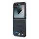 6. Etui BMW Carbon Blue Line na Samsung Galaxy Z Flip 6 - czarne