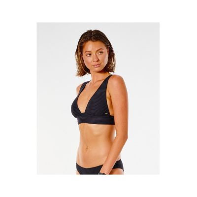 9. Biustonosz kąpielowy RIP CURL Premium Surf Deep V czarny