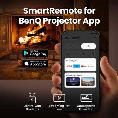 4. BenQ GV50p Projektor o standardowym rzucie 500 ANSI lumenów DLP 1080p (1920x1080) Czarny
