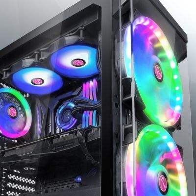 2. RAIJINTEK EOS 12 RBW ADD Płyta główna, Procesor Wentylator 12 cm Czarny, Biały 2 szt.