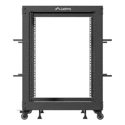 3. OPEN RACK 19" 15U 600X600-1100 REGULOWANY CZARNY LANBERG