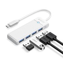 Hub USB Orico PAPW4A-C3 4-portowy 4x USB-A 3.0 0,15 m - biały