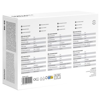 7. SAVIO RADIO PRZENOŚNE RÓŻOWE RS-03