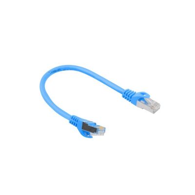 2. LANBERG PATCHCORD KAT.6 FTP 0.25M NIEBIESKI FLUKE PASSED