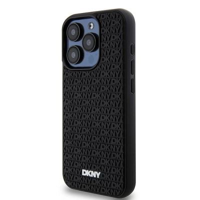 2. Etui DKNY 3D Rubber Repeat Pattern na iPhone 15 Pro Max - czarne