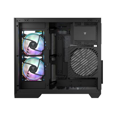 21. MODECOM OBUDOWA VOLCANO PANORAMA APEX ARGB 7F MIDI BLACK