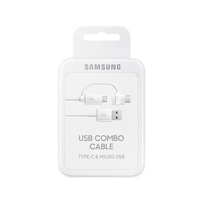 4. Kabel Samsung Combo EP-DG930DWEGWW USB-A / micro USB - USB-C 1.5m - biały