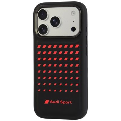 3. Etui Audi Sport Synthetic Leather MagSafe na iPhone 18 Pro / 17 Pro - czarne