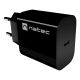 13. NATEC ŁADOWARKA SIECIOWA RIBERA 1X USB-C 20W CZARN