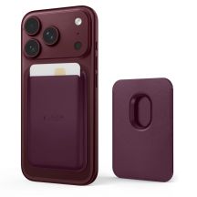 Portfel magnetyczny Tech-Protect CH01 MagWallet MagSafe na telefon - burgundowy