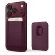 Portfel magnetyczny Tech-Protect CH01 MagWallet MagSafe na telefon - burgundowy