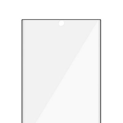 4. Szkło PanzerGlass E2E Microfracture antybakteryjne na Samsung Galaxy S22 Ultra - z czarną ramką