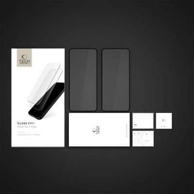 6. Szkło hartowane Tech-Protect Glass Fit +2-Pack na Xiaomi Redmi Note 14 4G / 5G - czarne