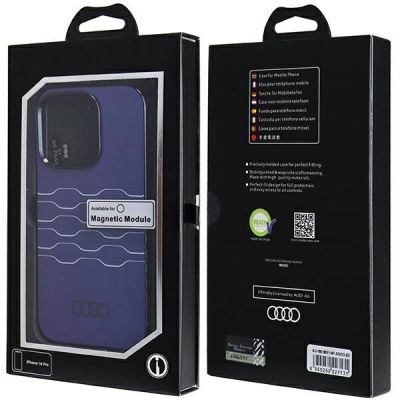 7. Etui Audi IML MagSafe na iPhone 14 Pro - niebieskie