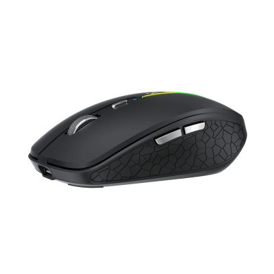4. Mysz bezprzewodowa Wozinsky WMGK-1132 podświetlana RGB - czarna