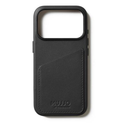5. Mujjo Wallet Leather Case - etui skórzane do iPhone 17 Pro kompatybilne z MagSafe (black)