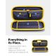 4. Etui Spigen Nano Pop Pro Pouch na Nintendo Switch 2 - granatowo-żółte