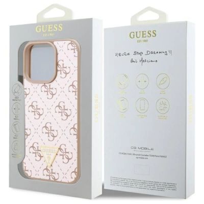 8. Etui Guess New 4G Triangle na iPhone 16 Pro - białe