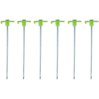 ŚLEDZIE DO NAMIOTU 19CM KPL. 6SZT METAL PLASTIK CAMP ACTIVE