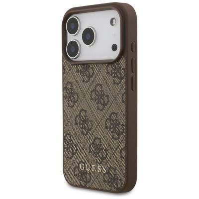 2. Etui Guess 4G Classic na iPhone 17 Pro / 18 Pro - brązowe