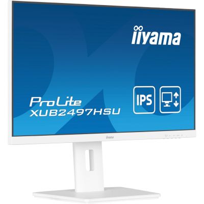 5. Iiyama TFT XUB2497HSU IPS 24'' HDMI/DP/2xUSB/hoev/weiß - Płaski ekran - 60.5 cm