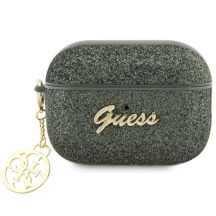 Etui Guess Glitter Flake 4G Charm na AirPods Pro 2 - zielone