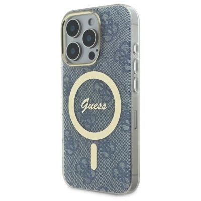 2. Etui Guess IML 4G MagSafe na iPhone 16 Pro - niebieskie