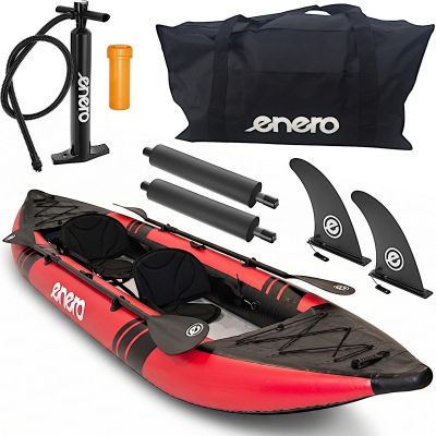 59. KAJAK 2-OSOBOWY SET 385x96x42CM LAMINOWANY PVC 200KG ENERO