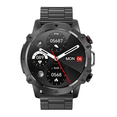 4. Smartwatch Męski Rubicon RNCF18-1 BLACK Bransoleta + Pasek