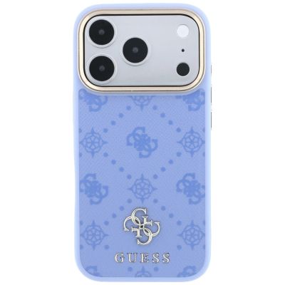3. Etui Guess Peony 4G Small Logo MagSafe na iPhone 18 Pro / 17 Pro - jasnoniebieskie
