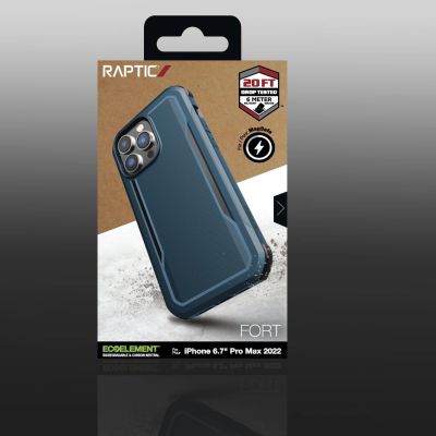 5. Raptic X-Doria Fort Case etui iPhone 14 Pro Max z MagSafe pancerny pokrowiec niebieski