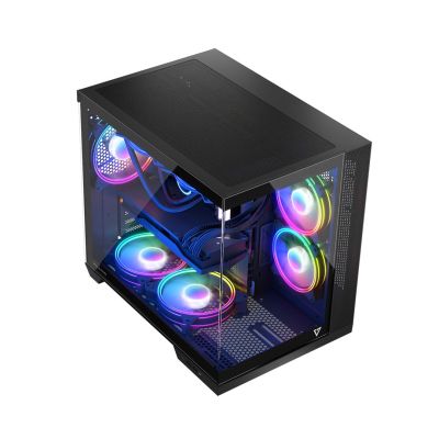 38. MODECOM OBUDOWA VOLCANO PANORAMA APEX ARGB 7F MIDI BLACK