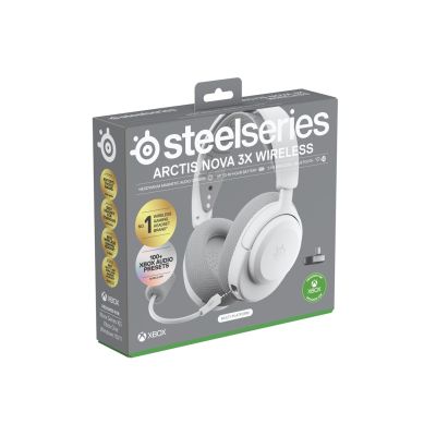 6. Słuchawki Steelseries Arctis Nova 3X Wireless for Xbox, White