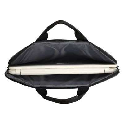 4. Torba na laptop Wozinsky WTL-15 15.6" z rączką i metalowym zamkiem - szara