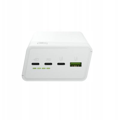 3. Greencell PowerPlay 30 - biały powerbank 30 000mAh, 22,5W, 4 porty