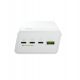 3. Greencell PowerPlay 30 - biały powerbank 30 000mAh, 22,5W, 4 porty
