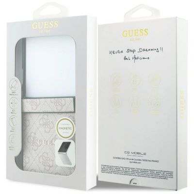 8. Etui Guess 4G Classic MagSafe na Samsung Galaxy Z Flip 8 - różowe