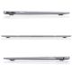 4. Etui Tech-Protect SmartShell na MacBook Air 13" M2 / M3 / 2022-2024 - przezroczysto-brokatowe