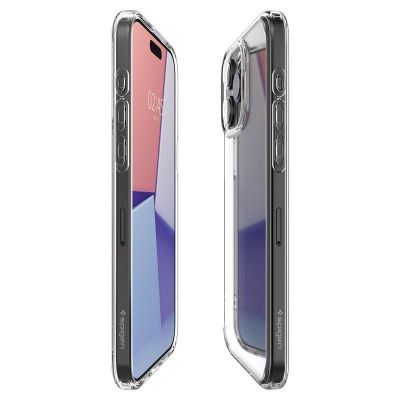 14. Etui Spigen Crystal Hybrid na iPhone 15 Pro - przezroczyste