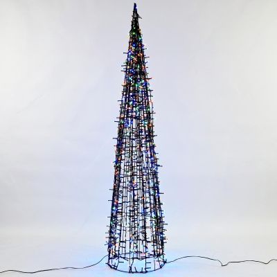 2. CHOINKA STOŻEK DEKORACYJNY 500LED BLACK 120CM LUCA
