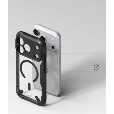 7. Etui Ringke Fusion X Magnetic MagSafe na iPhone 18 Pro Max / 17 Pro Max - czarne