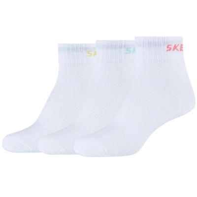 Skechers 3PPK Wm Mesh Ventilation Quarter Socks SK42022-1000 Białe 35-38