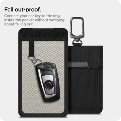 8. Antykradzieżowe etui Spigen Pouch Keyless RFID Signal Blocker - czarne