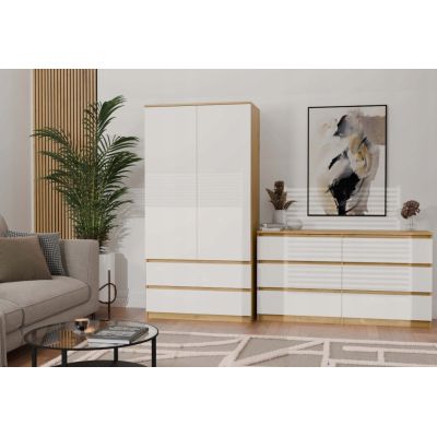 10. SZAFA MALWA SS-90 ARTISAN / BIEL KOMPLET