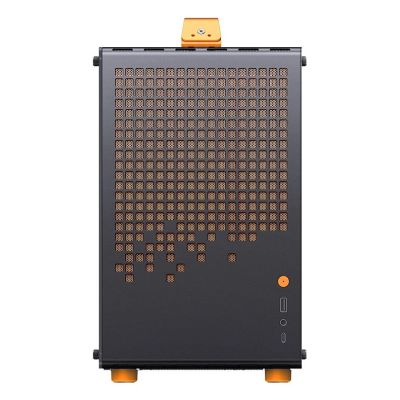 2. Obudowa komputerowa JONSPLUS MATX Handle Case Z20 - Black-Orange