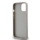 7. Etui DKNY Leather Mono Stripe & Metal Logo na iPhone 15 / 14 / 13 - beżowe