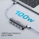 11. UNITEK AKTYWNY HUB USB-C 2X HDMI, CZYTNIK SD, 4K, RJ-45, PD 100W, 5 GBPS