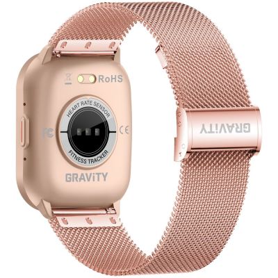 10. Smartwatch Gravity Różowy Pasek + Bransoleta GT43-4