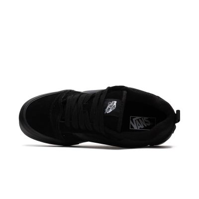 Buty męskie Vans Knu Skool Black tenisówki sportowe zamszowe Off The Wall czarne (VN0009QCBKA)